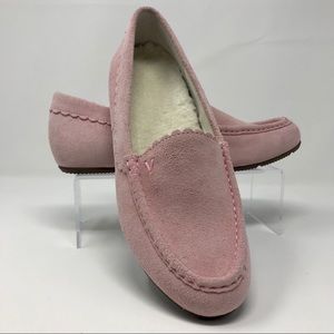 Vionic “McKenzie” Pink Suede Slippers 8.5M